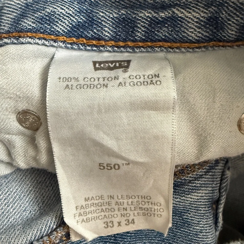 Levi's 550 Men's‎ Straight Fit Light Blue Jeans